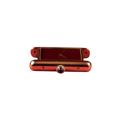 Cartier 18K Burgundy Dial 33mm with Box